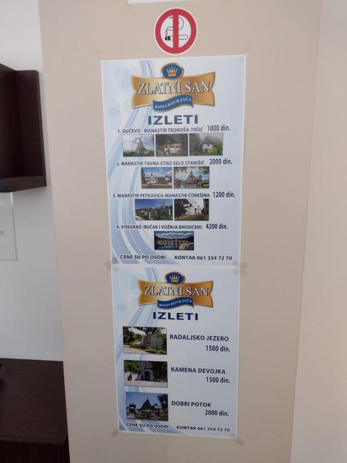 Hotel Zlatni San Banja Koviljača Exterior foto